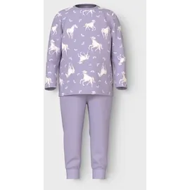 NAME IT Mädchen Nmfnightset Pastel Lilac Horse Noos Hose, Pastel Lilac, 86-92 EU - 86-92