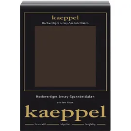 KAEPPEL Spannbettlaken Jersey 90-100 x 200 cm Braun