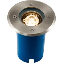 Heitronic Bodeneinbaustrahler Edelstahl 15,0 cm GU10 LED 7 W IP67 silber