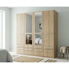 Priess Wäscheschrank Barcelona 185 x 193 x 54 cm Braun/Beige