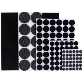 Metafranc Filzgleiter selbstklebend rund 1 Set WU0281180 Schwarz