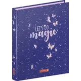 Brunnen Ringbuch Magic Butterfly A4 2 Ringe 20 mm Rosarot/Lila