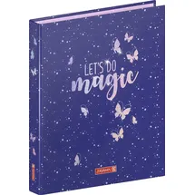Brunnen Ringbuch Magic Butterfly A4 2 Ringe 20 mm Rosarot/Lila