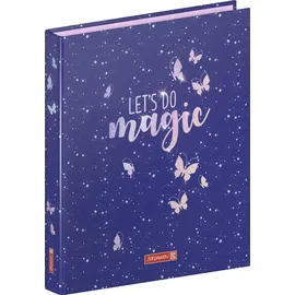 Brunnen Ringbuch Magic Butterfly A4 2 Ringe 20 mm Rosarot/Lila
