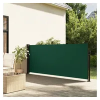 VidaXL Seitenmarkise Ausziehbar Dunkelgrün 100x300 cm