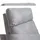 Mendler HWC-A54 Premium, Relaxsessel Schaukelstuhl Wippfunktion, drehbar ~ Stoff/Textil hellgrau