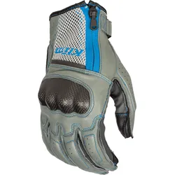 Klim Induction, Handschuhe - Hellgrau/Neon-Blau - L