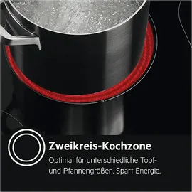 AEG OO10HSM (OU5AE20SM+HE604062XB), Einbauherdset (Strahlungsbeheizte Kochzonen, A+, 72 l)