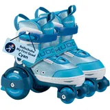 HUDORA Rollschuh My First Quad in versch. Größen & Farben - hochwertige Rollschuhe für Kinder bis 20kg - Kinder Rollschuhe größenverstellbar - sichere Einsteiger-Rollerskates mit großen Rollen