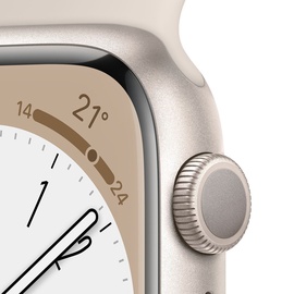 Apple Watch Series 8 GPS 41 mm Aluminiumgehäuse polarstern, Sportarmband polarstern