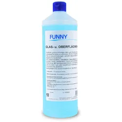 Plock GmbH Glas- und Oberflächenreiniger Funny - 12 x 1 L - Konzentrat - Glasreiniger