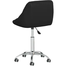 vidaXL Bürostuhl Drehbar Kunstleder Schwarz