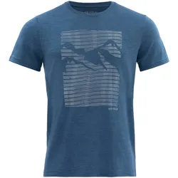 DEVOLD HAVTÅKA MERINO 150 - Herren Merino-T-Shirt - BLUE MELANGE - XXL