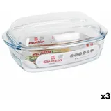 Quttin Kochtopf, Topf mit Deckel Quttin 63096 Glas 32,8 x 19,7 x 13 cm (3L + 1,5L)