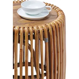 Tom Tailor HOME »T-RATTAN SIDE TABLE HIGH«, hoher Beistelltisch aus Rattan mit Platte aus recycletem Teakholz,