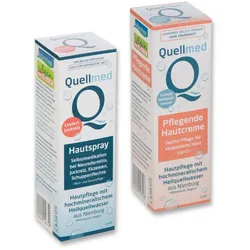 Quellmed Duo - Spray- und Cremeset bei Hautirritationen Creme 100 ml Unisex