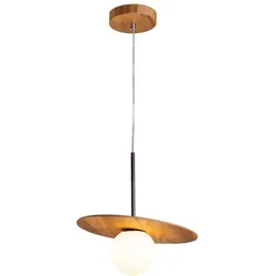 Orbit Pendelleuchte aus Teak Holz