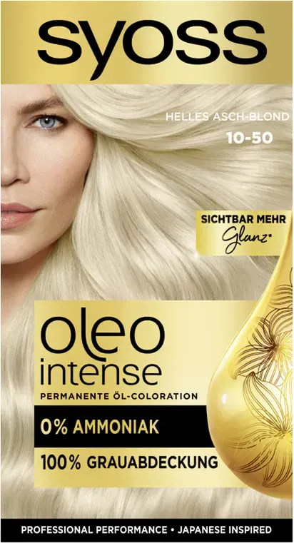 Syoss Oleo Intense Öl-Haarfarbe 10-50 Hell-Aschblond