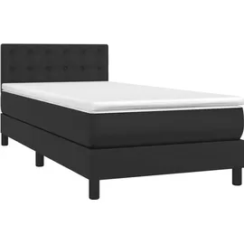 vidaXL Boxspringbett 100 x 200 cm Schwarz