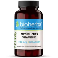 Natürliches Vitamin K2 100 mcg 60 Kapseln
