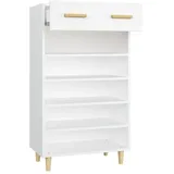vidaXL Schuhschrank 60 x 105 x 35 cm weiß