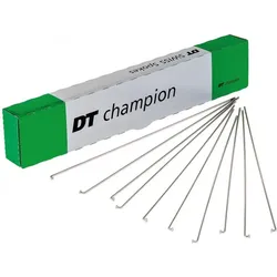 DT SWISS Speichen Champion M 2X252Mm Karton 100 Stück Silber Nirosta Ohne Nippel EINHEITSFARBE No Size