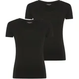 Ysabel Mora Kurzarmshirt YSABEL MORA, Damen, Gr. S, schwarz, Single Jersey, Obermaterial: 95% Baumwolle, 5% Elasthan, figurbetont hüftbedeckend, Rundhals, Shirts, mit Rundhals, elastisch, Baumwollmix, weich, Basic