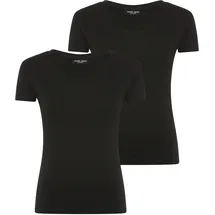 Ysabel Mora Kurzarmshirt YSABEL MORA, Damen, Gr. S, schwarz, Single Jersey, Obermaterial: 95% Baumwolle, 5% Elasthan, figurbetont hüftbedeckend, Rundhals, Shirts, mit Rundhals, elastisch, Baumwollmix, weich, Basic