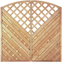 Tetzner & Jentzsch Lamellenzaun 180 x 180 cm grün Holz