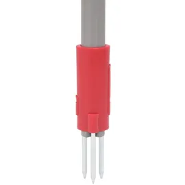 vidaXL Unkrautstecher Rot und Grau 93,5 cm Pulverbeschichteter Stahl