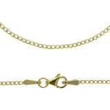 FIRETTI Panzerkette FIRETTI "Schmuck Geschenk Gold 333 oder 585 Collierkette in mehreren Breiten" Gr. 60, gold (gelbgoldfarben), Halsketten, Damen, 60, Gelbgold 585, B: 1,5mm, Panzerkette, Made in Germany, B:1,5mm