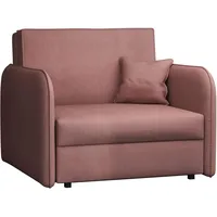 Mirjan24 Sofa Viva Loft I mit Schlaffunktion, Schlafsofa, einsitzer Polstersofa mit Bettkasten inkl. Kissen, Bettsofa Wohnlandschaft Farbauswahl (Mono 235)