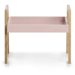 Zeller Stapelregal, Holz/MDF, rosa 40x30,5x32,5
