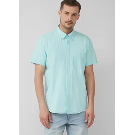 s.Oliver Kurzarmhemd mit Struktur-Streifen Blau M