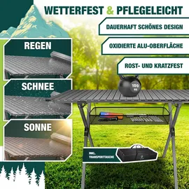 Kesser Campingtisch faltbar grau