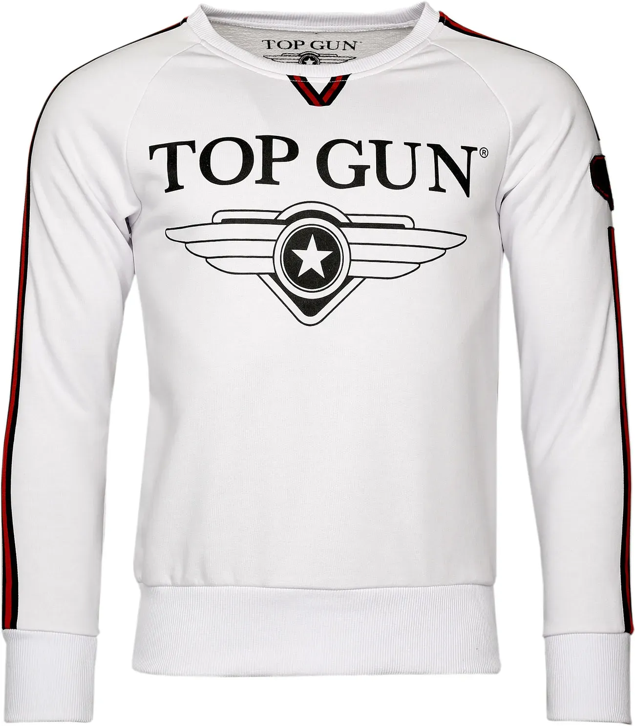 Top Gun Streak, Sweatshirt - Blanc - L