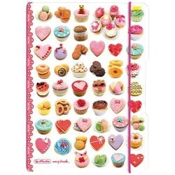 Herlitz Notizheft flex PP A5,40 Blatt kariert Rezepte, my.book
