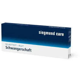 Siegmund Care Schwangerschaftstest Schwangerschaft Selbsttest (Blut), Dauer des Tests: 5-10 Minuten, 1-tlg., Genauigkeit 98 %