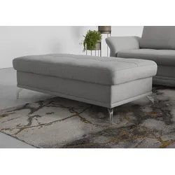 Polsterhocker INOSIGN "Palm Beach", grau, B:133cm H:47cm T:72cm, 100%Polyester, Hocker, passend zur Polsterserie "Palm Beach", B/T/H: 133/72/47