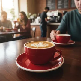 muvell Cappuccinotasse 0,2 l Rot 6 St.