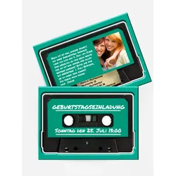 Einladungskarten Geburtstag selbst gestalten mit Spruch und Fotos im Onlinedesigner bei Meine-Kartenmanufaktur.de