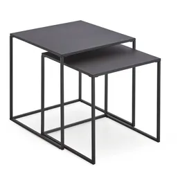 xonox.home Couchtisch 2er Set schwarz B/H/T: ca. 38x41x38 cm – schwarz