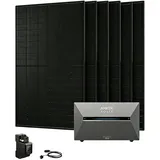 Powerness® Balkonkraftwerk mit Speicher, Anker SOLIX Solarbank 3 E2700 Pro Speicher mit 6x 500W Bifaziale Solarmodule (3000W) & Anker Smart Meter