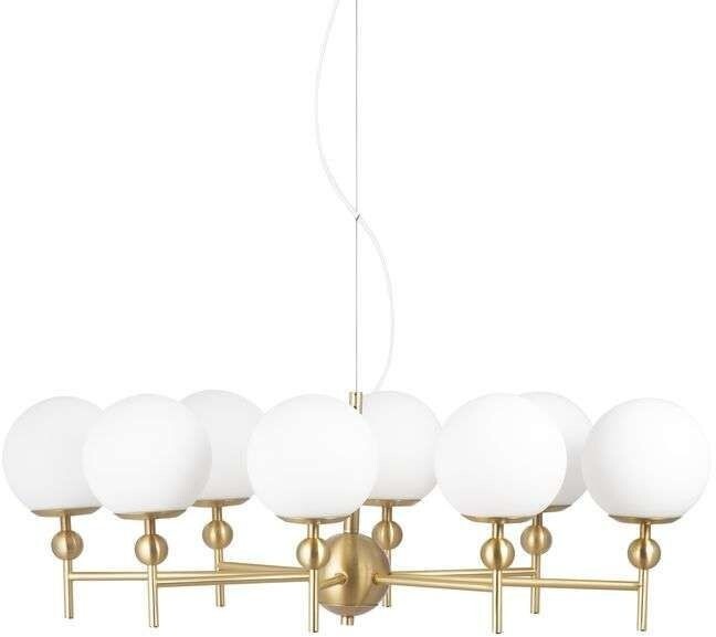 Globen Lighting - Astrid 85 Pendelleuchte Brushed Brass/White