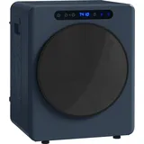 HOMCOM Mini Ablufttrockner 5 kg Wäschetrockner mit Sterilisation, 6 Programmen bis zu 60°C, 1000W Trockner mit Touch-Screen, Edelstahltrommel. Timer, für Wohnmobile, Haus, Blau   Aosom
