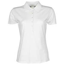 Tee Jays Ladies' Luxury Stretch Polo-White-S