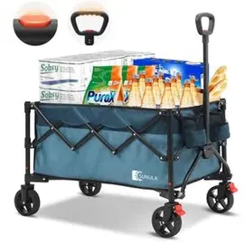 sunula Bollerwagen faltbar grün