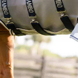 Horseware Rambo Protector Integrated Pferdedecke 125 cm Beige/Silber/Weiß