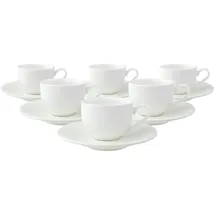 Villeroy & Boch New Cottage Basic Espressotassen mit Untertassen 50 ml 6er Set - DS