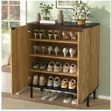 modfu Schuhschrank 80 x 91,5 x 35 cm 2-türig / beige
